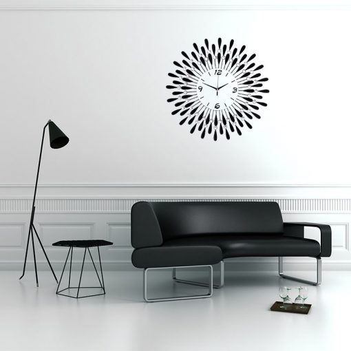 Horloge murale de luxe dans un salon moderne