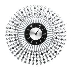 Horloge murale design silver