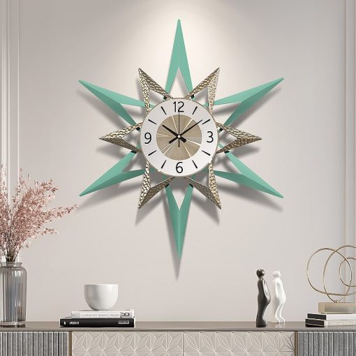 Horloge décorative murale design en métal
