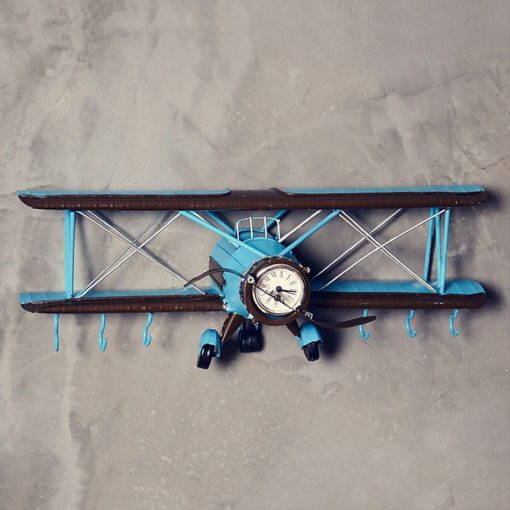 Horloge murale avion vintage au look rétro