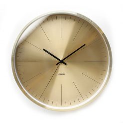 Moderne Horloge Murale-Parfait-boîtier métallique cadran marron haute qualité 